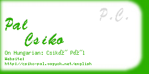 pal csiko business card